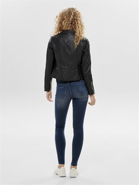 ONLGEMMA FAUX LEATHER BIKER OTW NOOS black