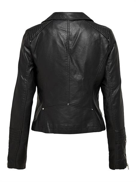 ONLGEMMA FAUX LEATHER BIKER OTW NOOS black