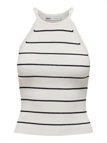 ONLGEMMA SL SCALLOP STRIPE O-NECK KNT cloud dancer1