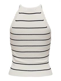 ONLGEMMA SL SCALLOP STRIPE O-NECK KNT cloud dancer1