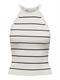 ONLGEMMA SL SCALLOP STRIPE O-NECK KNT cloud dancer1