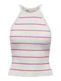 ONLGEMMA SL SCALLOP STRIPE O-NECK KNT cloud dancer2