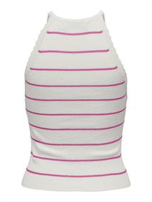 ONLGEMMA SL SCALLOP STRIPE O-NECK KNT cloud dancer2