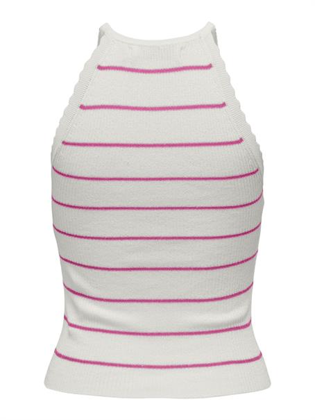 ONLGEMMA SL SCALLOP STRIPE O-NECK KNT cloud dancer2
