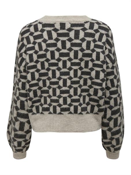 ONLGEO LIFE L/S PULLOVER KNT NOOS oatmeal