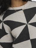 ONLGEORGINA LIFE LS JQ O-NECK KNT oatmeal