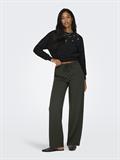 ONLGINNY HW WIDE PULL-UP PANT OY PNT black olive