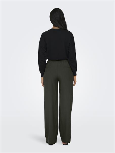 ONLGINNY HW WIDE PULL-UP PANT OY PNT black olive