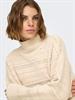 ONLGLOBE LS PATTERN HIGHNECK BF KNT birch