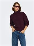 ONLGLOBE LS PATTERN HIGHNECK BF KNT fudge