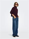ONLGLOBE LS PATTERN HIGHNECK BF KNT fudge