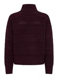 ONLGLOBE LS PATTERN HIGHNECK BF KNT fudge