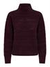ONLGLOBE LS PATTERN HIGHNECK BF KNT fudge