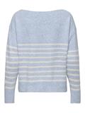 ONLGLORY LIFE LS BOATNECK KNT NCA soft chambray