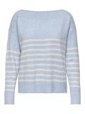 ONLGLORY LS BOATNECK RP KNT soft chambray