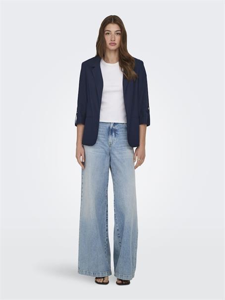 ONLGOA 3/4 UNLINE LINEN BL BLAZER CC TLR navy blazer