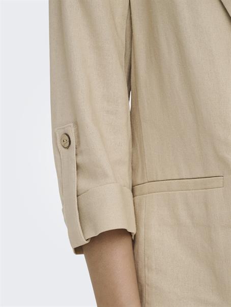 ONLGOA 3/4 UNLINE LINEN BL BLAZER CC TLR oxford tan