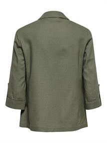 ONLGOA 3/4 UNLINE LINEN BL BLAZER CC TLR smokey olive