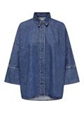 ONLGRACE 3/4 DNM SHIRT CRO NOOS medium blue denim