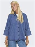 ONLGRACE 3/4 DNM SHIRT CRO NOOS medium blue denim
