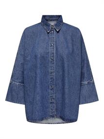 ONLGRACE 3/4 DNM SHIRT CRO NOOS medium blue denim