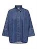 ONLGRACE 3/4 DNM SHIRT CRO NOOS medium blue denim