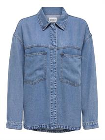 ONLGRETA-EMMIE L/S SHIRT MB DNM GUA light blue denim
