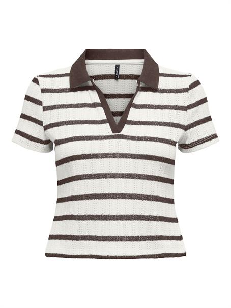 ONLHALIA S/S COLLAR TOP BOX JRS cloud dancer1