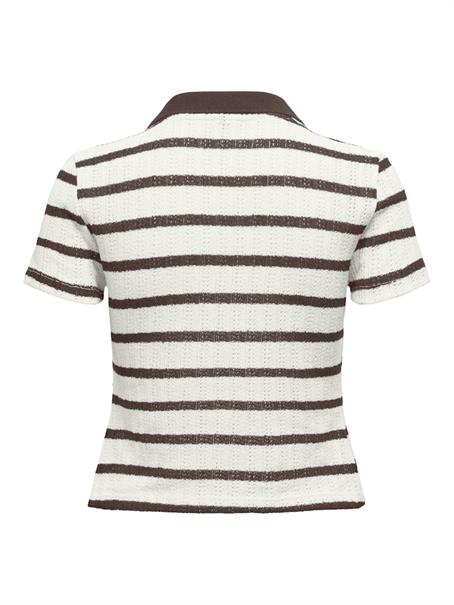 ONLHALIA S/S COLLAR TOP BOX JRS cloud dancer1