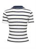 ONLHALIA S/S COLLAR TOP BOX JRS cloud dancer2