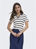 ONLHALIA S/S COLLAR TOP BOX JRS cloud dancer2