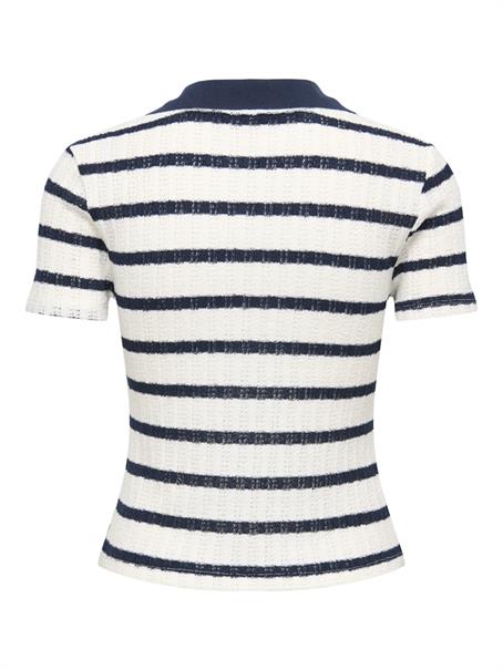 ONLHALIA S/S COLLAR TOP BOX JRS cloud dancer2