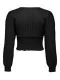 ONLHANNAH L/S SMOCK TOP JRS black