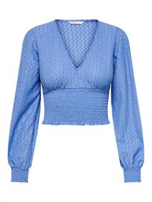 ONLHANNAH L/S SMOCK TOP JRS ultramarine