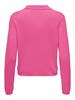 ONLHANNAH LIFE LS POLO NECK KNT carmine rose-melange