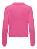 ONLHANNAH LIFE LS POLO NECK KNT carmine rose-melange