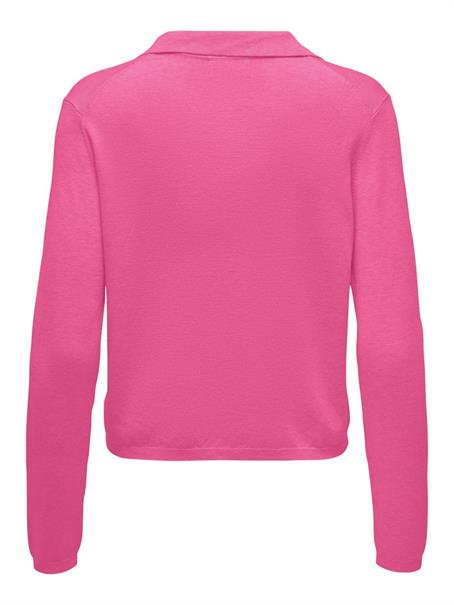 ONLHANNAH LIFE LS POLO NECK KNT carmine rose-melange
