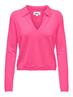 ONLHANNAH LIFE LS POLO NECK KNT carmine rose-melange