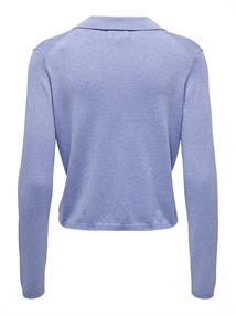 ONLHANNAH LIFE LS POLO NECK KNT grapemist-melange