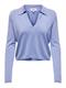 ONLHANNAH LIFE LS POLO NECK KNT grapemist-melange