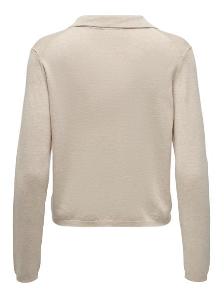 ONLHANNAH LIFE LS POLO NECK KNT pumice stone-melange