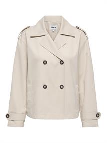 ONLHANNAH SHORT LIFE TRENCHCOAT OTW humus
