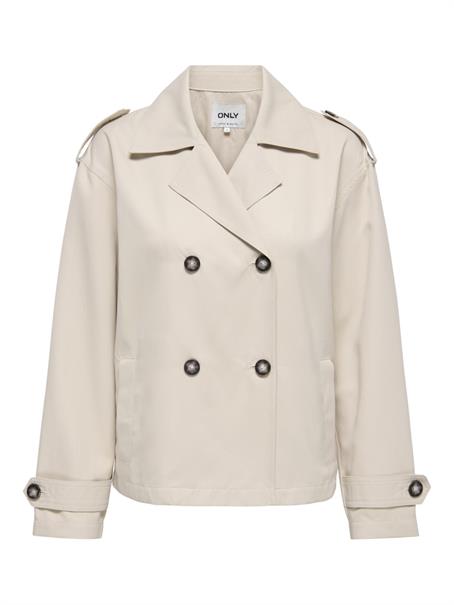 ONLHANNAH SHORT LIFE TRENCHCOAT OTW humus