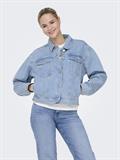 ONLHARPER LS BOXY DNM JKT SIK light blue denim