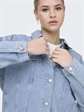 ONLHARPER LS BOXY DNM JKT SIK light blue denim