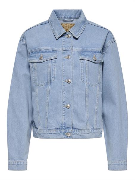 ONLHARPER LS BOXY DNM JKT SIK light blue denim