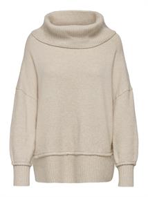 ONLHAZEL LS COWLNECK BF KNT pumice stone-melange
