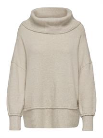 ONLHAZEL LS COWLNECK RP KNT pumice stone