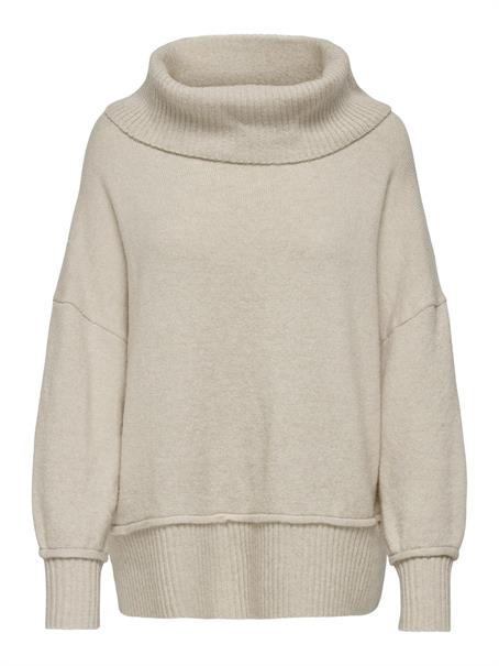 ONLHAZEL LS COWLNECK RP KNT pumice stone