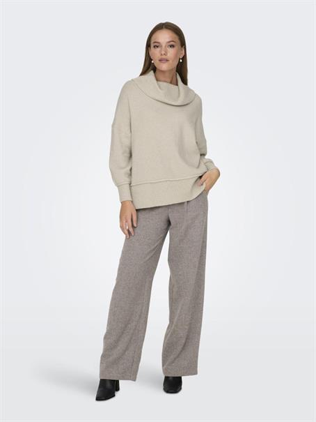 ONLHAZEL LS COWLNECK RP KNT pumice stone